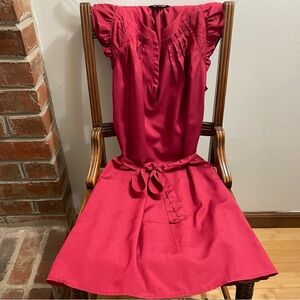 Banana Republic Red Dress Size 4P (Petite)